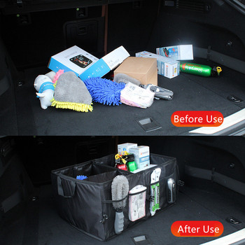 Кутия за съхранение на багажник на кола Сгъваема опаковка за големи модели Кутия за съхранение на изолация на кола Удебелена кутия за съхранение от оксфордски плат