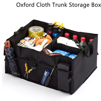 Κουτί αποθήκευσης πορτμπαγκάζ αυτοκινήτου Πτυσσόμενο Μεγάλα μοντέλα Πακέτο μονωτικό αυτοκινήτου Κουτί αποθήκευσης Oxford Cloth Thickened Storage Box