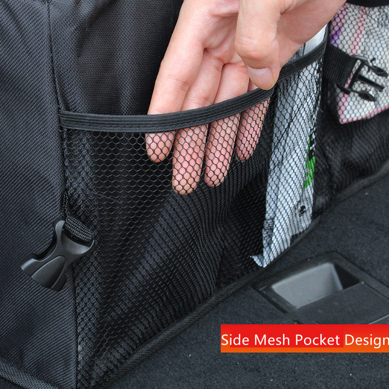 Autó csomagtartó tároló doboz Összecsukható nagy modellek csomag autó szigetelő tároló doboz Oxford textilből vastagított tárolódoboz