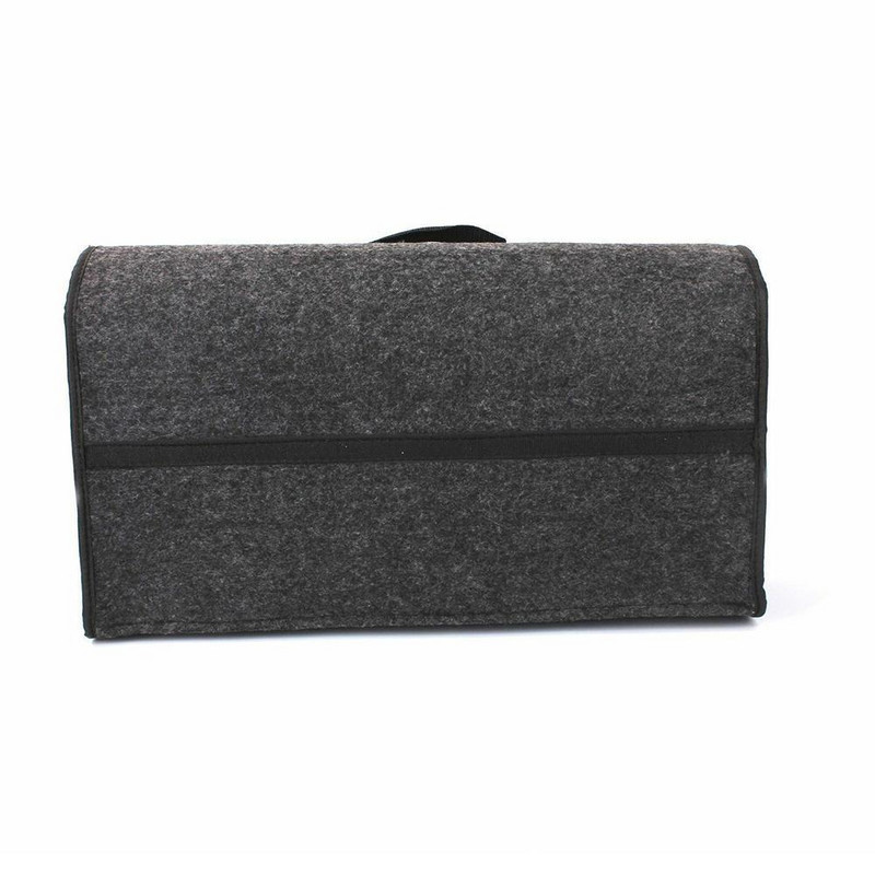 Nešiojamas sulankstomas automobilio bagažinės organizatorius Veltinio audinio laikymo dėklas Auto vidaus konteinerių krepšiai Dėžutės transporto priemonės krepšio tvarkymas