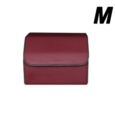 Cutie de depozitare portbagajul mașinii Geantă pliabilă din piele Organizator de înaltă capacitate pentru mașină, depozitare, ordonare, cutie de depozitare de călătorie, accesorii auto