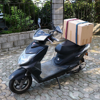 Νέα ελαστικά αξεσουάρ μοτοσικλέτας από καουτσούκ Σταθερή ταινία Σχάρα οροφής αποσκευών Κορδόνι γάντζοι Σχοινί αποσκευών Λουράκι ποδηλάτου