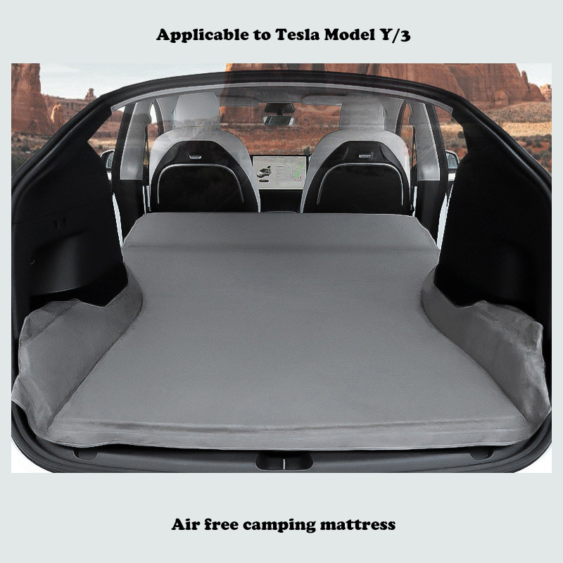 Saltea pentru mașină pentru Tesla Model Y Saltea pentru mașină pentru camping, spate, covoraș de dormit, covoraș de călătorie, pentru camping, pernă de călătorie, accesorii în aer liber