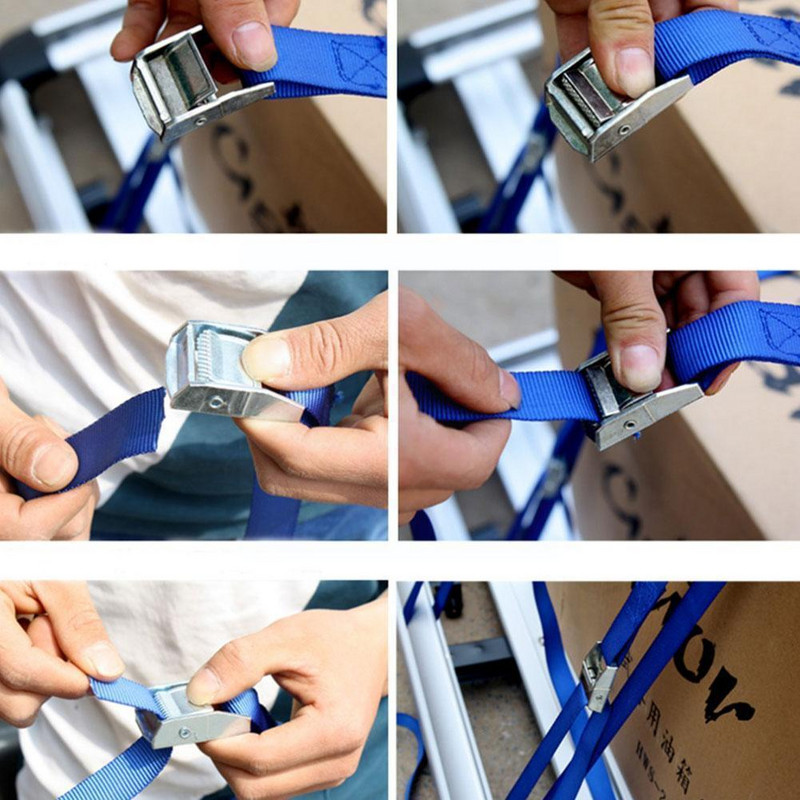 Ζώνη στερέωσης πόρπης 2mx25mm Cargo κράμα ψευδαργύρου πρέσα ζώνης πόρπη Σφίξιμο βαρύ σφιχτό ιμάντα δεσίματος ζώνη φορτηγού σχοινί φορτηγού O6m4