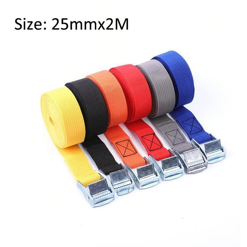 Ζώνη στερέωσης πόρπης 2mx25mm Cargo κράμα ψευδαργύρου πρέσα ζώνης πόρπη Σφίξιμο βαρύ σφιχτό ιμάντα δεσίματος ζώνη φορτηγού σχοινί φορτηγού O6m4