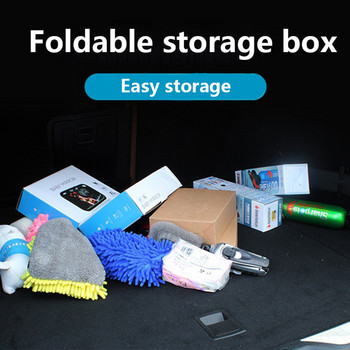 Φορητό Multi Compartments Trunk Storage Organizer 600D Oxford Stowing Τακτοποίηση εσωτερικών θέσεων Πτυσσόμενες τσάντες αποθήκευσης αυτοκινήτου