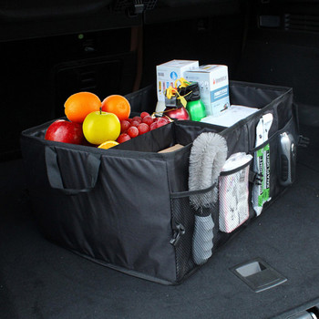 Φορητό Multi Compartments Trunk Storage Organizer 600D Oxford Stowing Τακτοποίηση εσωτερικών θέσεων Πτυσσόμενες τσάντες αποθήκευσης αυτοκινήτου