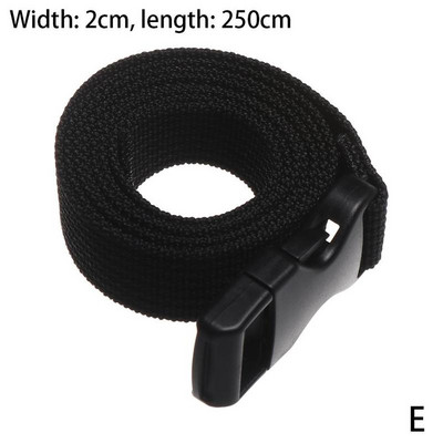 Nylon csomagszíj, utazási kötözött rakomány, megkötözhető poggyász övpánt bütykös csattal utazókészletek kültéri kempingeszköz