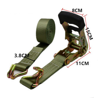 1 комплект Gesp Tie-Down Riem Cargo Bandjes Voor Auto Motor Sterk Voor Bagage Tas Ratchet Fiets Met Touw riem Metalen Gesp Tow