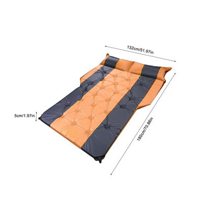 Autó Automata légágyas SUV Csomagtartó Travel Air Padló Ágy MPV légmatrac Hordozható OutdoorTravel Camping Matrac Pad 180x132x5cm