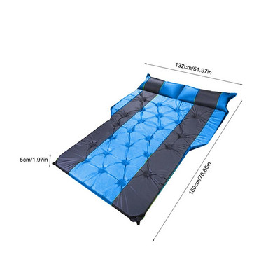 Autó Automata légágyas SUV Csomagtartó Travel Air Padló Ágy MPV légmatrac Hordozható OutdoorTravel Camping Matrac Pad 180x132x5cm