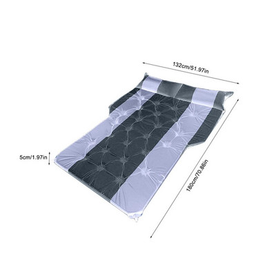 Autó Automata légágyas SUV Csomagtartó Travel Air Padló Ágy MPV légmatrac Hordozható OutdoorTravel Camping Matrac Pad 180x132x5cm