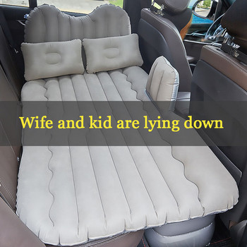 Φουσκωτό κρεβάτι σε μαξιλάρι ύπνου πίσω καθίσματος αυτοκινήτου άνετο στρώμα ύπνου στο πίσω κάθισμα αυτοκινήτου κρεβάτι αέρα σε κρεβάτι ταξιδιού αυτοκινήτου καθολικό