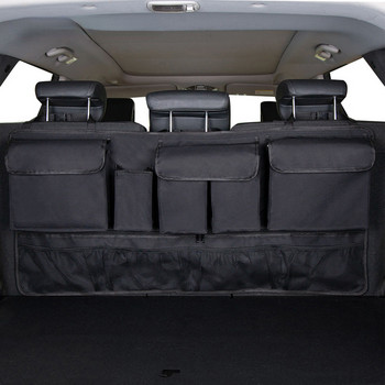 Organizer μπαγκαζιέρα αυτοκινήτου πολλαπλών χρήσεων Oxford Automobile Seat Organizer Ρυθμιζόμενη τσάντα αποθήκευσης πίσω καθίσματος Μεγάλη χωρητικότητα για SUV MPV
