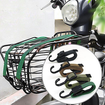 Нови ластици Гумени куки за въже за багаж Велосипеди Връзка за въже Багаж за велосипед Багажник на покрива Каишка Фиксирана лента Кука Автомобилни аксесоари