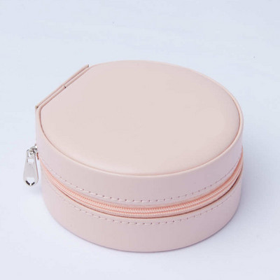 2021 Afișaj Organizator de bijuterii Cutii pentru bijuterii de călătorie Cutie portabilă pentru bijuterii de călătorie Organizator de depozitare din piele Suport pentru cercei