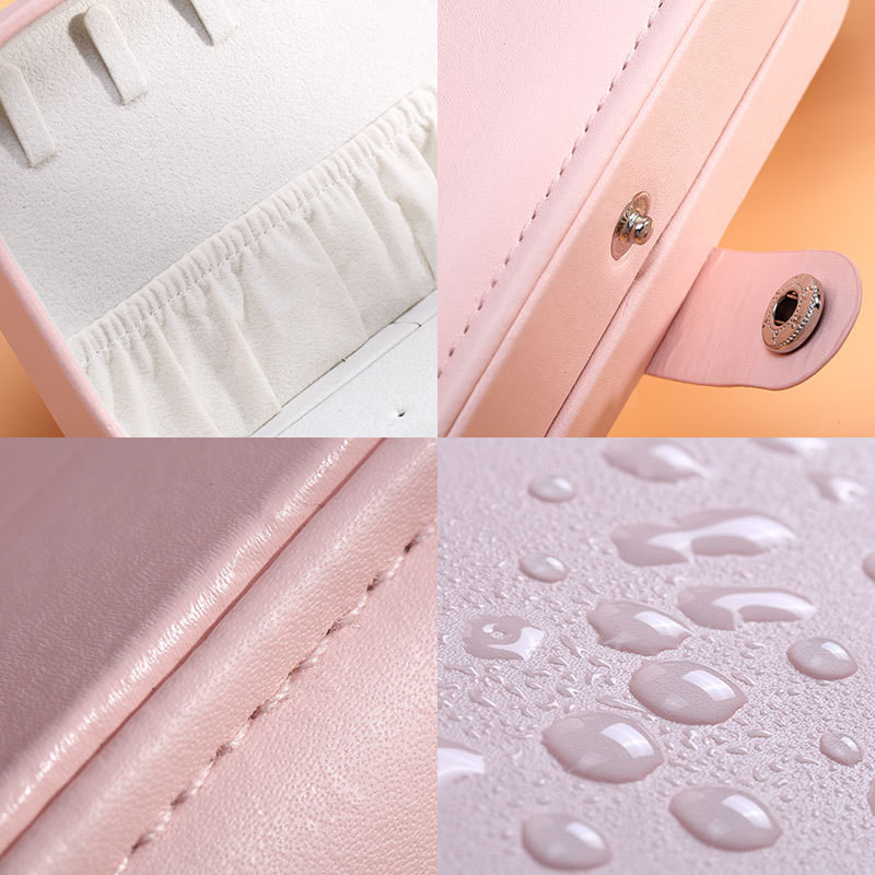 2022 Nou Organizator de bijuterii Cutii pentru bijuterii Afișaj de călătorie Cutie portabilă de bijuterii Depozitare din piele Joyeros Organizador De Joyas