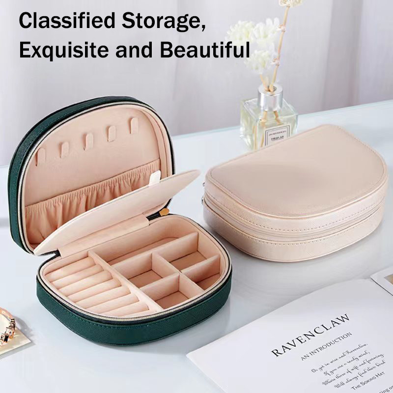 Naujos papuošalų dėžutės Nešiojamos PU odinės saldainių spalvos organizatorius Rodyti Kelionių papuošalų dėklų dėžutės Auskarai karoliai žiedas papuošalų dėžutė