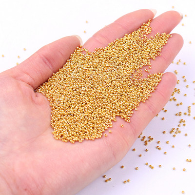Kuldsed 15/0 Jaapani seemnehelmed 1,5 mm ühtsed metallist pronksist ümmargused vaheklaasid klaashelmed isetegemiseks ehete valmistamiseks rõivaste tarvik