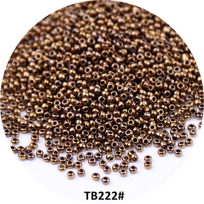 Χρυσές 15/0 Ιαπωνικές σπόροι 1,5 mm Ομοιόμορφες μεταλλικές χάλκινες στρογγυλές γυάλινες χάντρες για κοσμήματα κατασκευής ενδυμάτων DIY