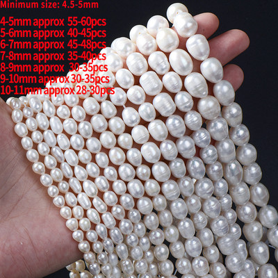 Mărgele de perle naturale de apă dulce, formă neregulată, perforate, mărgele libere pentru realizarea de bijuterii, bricolaj, brățări, colier, accesorii 4-11mm