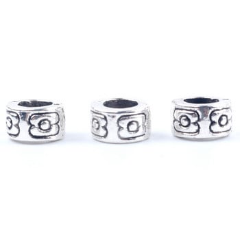 50 τμχ Χρυσό Χρώμα Rhinestone Rondelles Loose Spacer Beads Μεταλλικές κρυστάλλινες χάντρες για κοσμήματα που κατασκευάζουν DIY Charm Racelet Αξεσουάρ