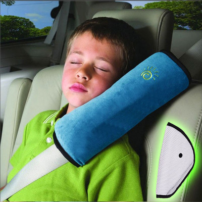 Бебешка възглавница Предпазен колан и седалка Позиционер за сън Защита на подложка за рамо Регулиране Възглавница за седалка на превозно средство за деца Бебешки кошари