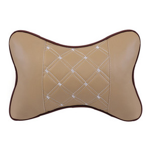 1 бр. Автомобилни възглавници за врат, изкуствена кожа, протектор за опора на главата, черен/червен, универсална облегалка за глава, възглавница за облегалка, подходяща за всички превозни средства