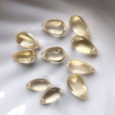 10 vnt 15x8mm ašarų krištolinio stiklo viršaus pragręžti palaidi pakabučiai karoliukai papuošalams gaminti „pasidaryk pats“ auskarų radiniai