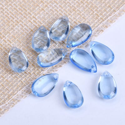 10 vnt 15x8mm ašarų krištolinio stiklo viršaus pragręžti palaidi pakabučiai karoliukai papuošalams gaminti „pasidaryk pats“ auskarų radiniai