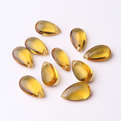 10 vnt 15x8mm ašarų krištolinio stiklo viršaus pragręžti palaidi pakabučiai karoliukai papuošalams gaminti „pasidaryk pats“ auskarų radiniai