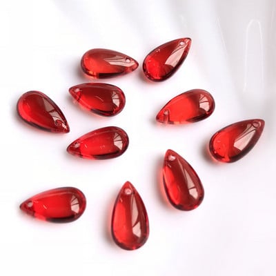 10 vnt 15x8mm ašarų krištolinio stiklo viršaus pragręžti palaidi pakabučiai karoliukai papuošalams gaminti „pasidaryk pats“ auskarų radiniai