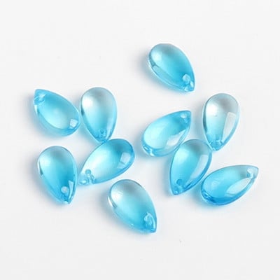 10 vnt 15x8mm ašarų krištolinio stiklo viršaus pragręžti palaidi pakabučiai karoliukai papuošalams gaminti „pasidaryk pats“ auskarų radiniai