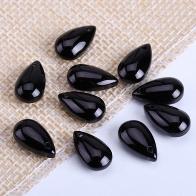 10 vnt 15x8mm ašarų krištolinio stiklo viršaus pragręžti palaidi pakabučiai karoliukai papuošalams gaminti „pasidaryk pats“ auskarų radiniai