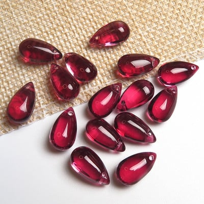 10 vnt 15x8mm ašarų krištolinio stiklo viršaus pragręžti palaidi pakabučiai karoliukai papuošalams gaminti „pasidaryk pats“ auskarų radiniai