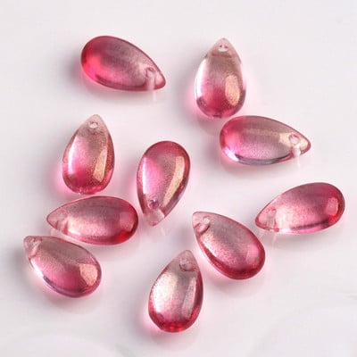 10 vnt 15x8mm ašarų krištolinio stiklo viršaus pragręžti palaidi pakabučiai karoliukai papuošalams gaminti „pasidaryk pats“ auskarų radiniai