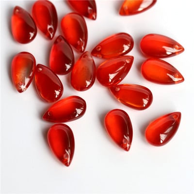 10 vnt 15x8mm ašarų krištolinio stiklo viršaus pragręžti palaidi pakabučiai karoliukai papuošalams gaminti „pasidaryk pats“ auskarų radiniai