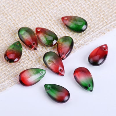 10 vnt 15x8mm ašarų krištolinio stiklo viršaus pragręžti palaidi pakabučiai karoliukai papuošalams gaminti „pasidaryk pats“ auskarų radiniai