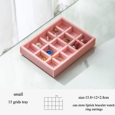 Unikalus mėlynas/rožinis „pasidaryk pats“ papuošalų laikymo dėklas žiedas apyrankė dovanų dėžutė papuošalų organizatorius auskarų laikiklis 3 dydžiai tinka daugumai kambario erdvės