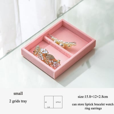 Unikalus mėlynas/rožinis „pasidaryk pats“ papuošalų laikymo dėklas žiedas apyrankė dovanų dėžutė papuošalų organizatorius auskarų laikiklis 3 dydžiai tinka daugumai kambario erdvės