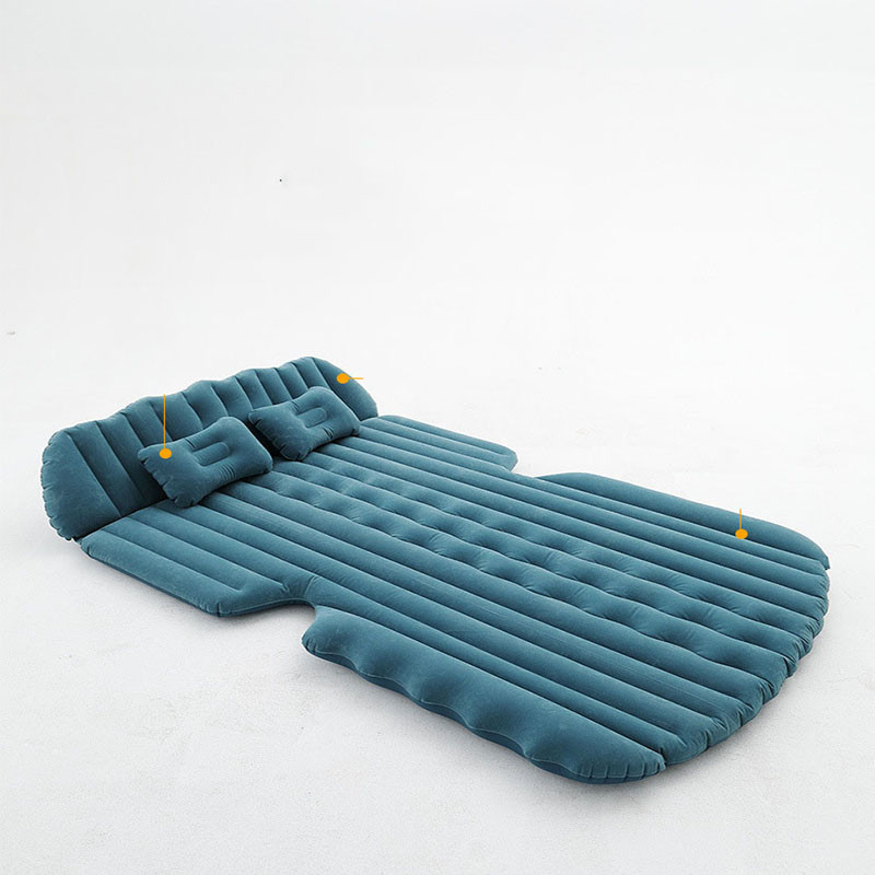 Gamyklos didmeninė prekyba automobilių pripučiama lova automobilio pripučiama lova automobilio galinė flocking automobilio kelioninė lova su galvos apsauga