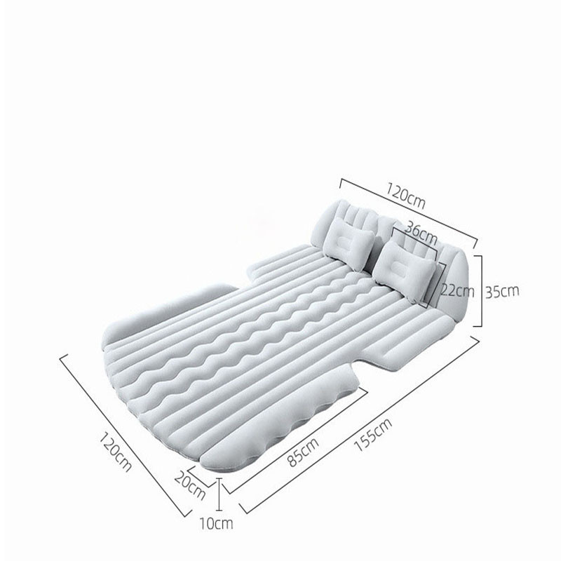 Gamyklos didmeninė prekyba automobilių pripučiama lova automobilio pripučiama lova automobilio galinė flocking automobilio kelioninė lova su galvos apsauga