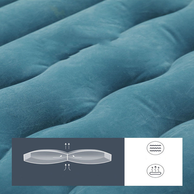 Gamyklos didmeninė prekyba automobilių pripučiama lova automobilio pripučiama lova automobilio galinė flocking automobilio kelioninė lova su galvos apsauga