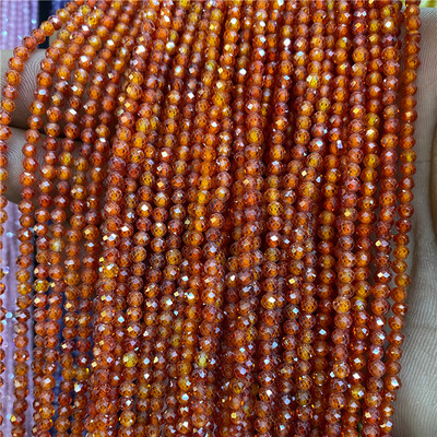 2 3mm läbipaistvad tsirkoonhelmed Looduslikud Väikesed kivist helmed pisikesed valged tsirkoonhelmed Ümmargused Väikesed Lahtised Helmed kvartskristallist kalliskivi