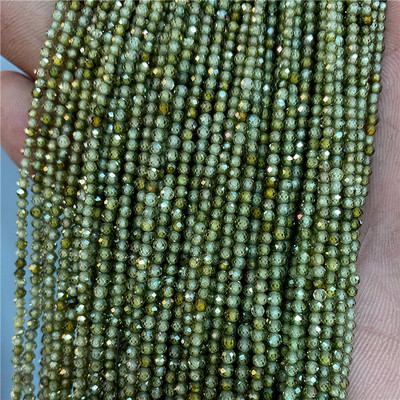 2 3mm läbipaistvad tsirkoonhelmed Looduslikud Väikesed kivist helmed pisikesed valged tsirkoonhelmed Ümmargused Väikesed Lahtised Helmed kvartskristallist kalliskivi