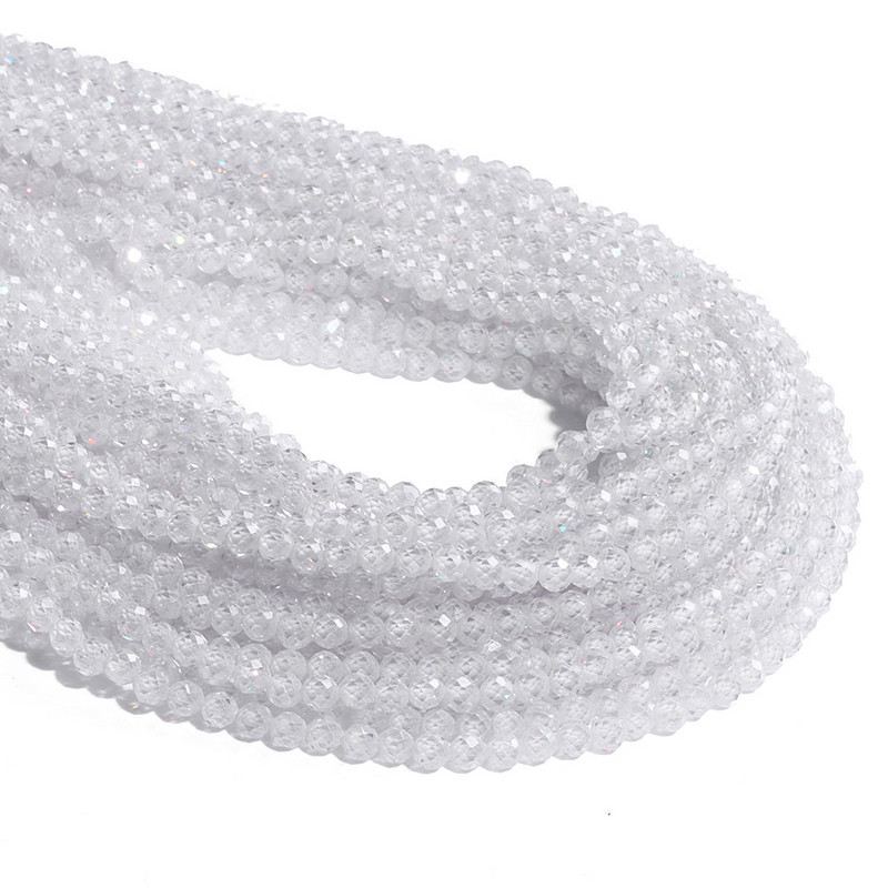 2 3mm läbipaistvad tsirkoonhelmed Looduslikud Väikesed kivist helmed pisikesed valged tsirkoonhelmed Ümmargused Väikesed Lahtised Helmed kvartskristallist kalliskivi
