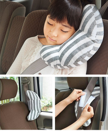 Προσκέφαλο καθίσματος αυτοκινήτου Υποστήριξη κεφαλής ύπνου Παιδικό υπνάκο Ζώνη ώμου Κάλυμμα λαιμού για παιδιά Παιδικό ταξίδι Αξεσουάρ αυτοκινήτου