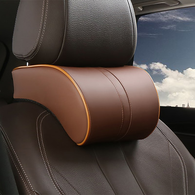 Scaun de mașină Tetiera Odihnă de călătorie Pernă pentru gât Piele PU Perna pentru gât pentru mașină Perne din spumă cu memorie Tetiera pentru scaun Pernă pentru tetieră
