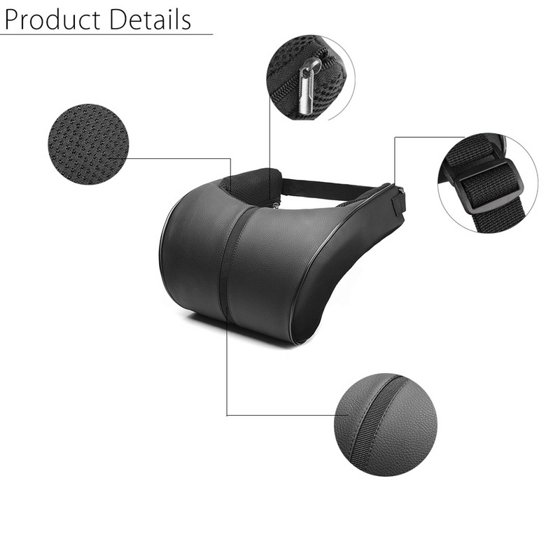 Scaun de mașină Tetiera Odihnă de călătorie Pernă pentru gât Piele PU Perna pentru gât pentru mașină Perne din spumă cu memorie Tetiera pentru scaun Pernă pentru tetieră
