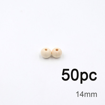 TYRY.HU 20-100PC Drvene prirodne okrugle labave perle DIY 12/14/16/18/20/25 mm za narukvicu, ogrlicu, dodatke za izradu nakita